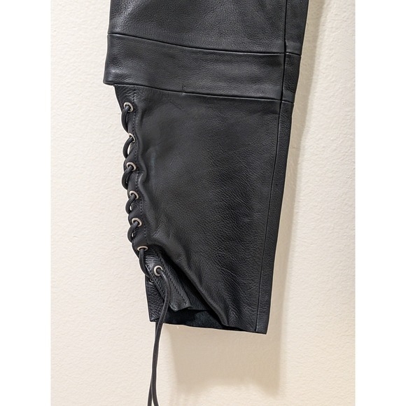 Leather Maniacs DE Authentic Leather Breeches Pants Black 33 - Picture 4 of 6